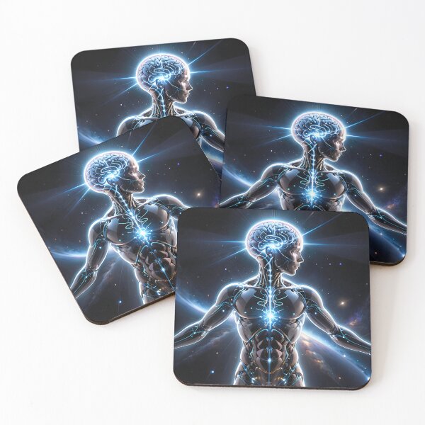 Item preview, The robotic anatomy glowing with futuristic energy. designed and sold by MissYouONLY.