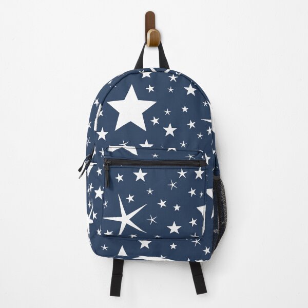 Item preview, Cute white stars pattern on blue background designed and sold by by-jwp.