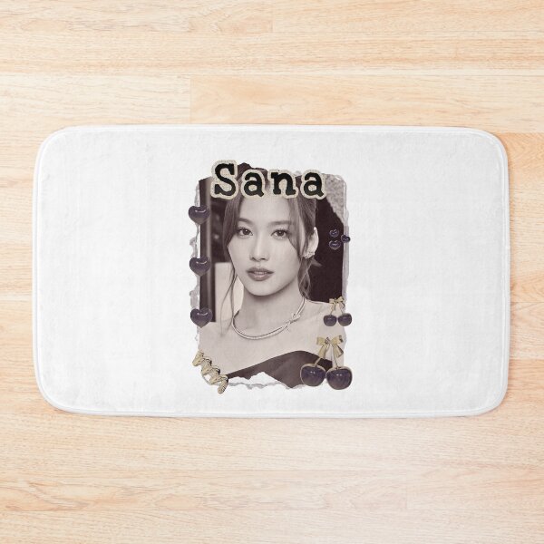 Item preview, TWICE Sana Kpop Girl Group Golden Collage Design K-music south korean Scrapbook Collage Cozy Y2K Vintage Design designed and sold by HELL0WBELLO.