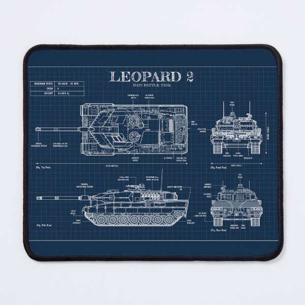 Item preview, LEOPARD 2 Medium Tank (Navy) designed and sold by BGALAXY.