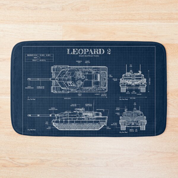 Item preview, LEOPARD 2 Medium Tank (Navy) designed and sold by BGALAXY.