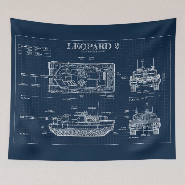 Item preview, LEOPARD 2 Medium Tank (Navy) designed and sold by BGALAXY.
