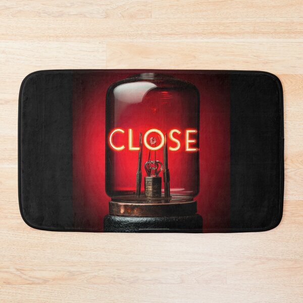 Item preview, Neon “CLOSE” Sign Inside Light Bulb – Modern Red Glow Aesthetic designed and sold by Grafititee.