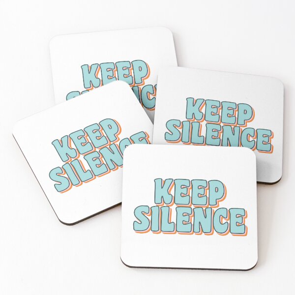 Item preview, Keep Silence pastel layered designed and sold by Think4Prints.