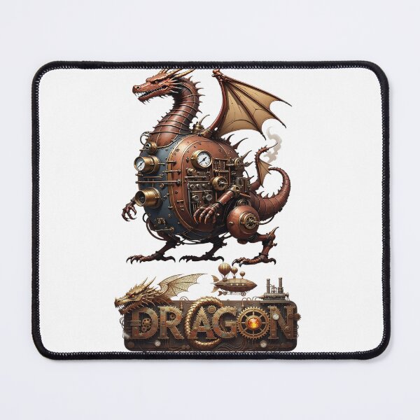 Item preview, Intricate Steampunk Mechanical Dragon Illustration designed and sold by newvisionart191.