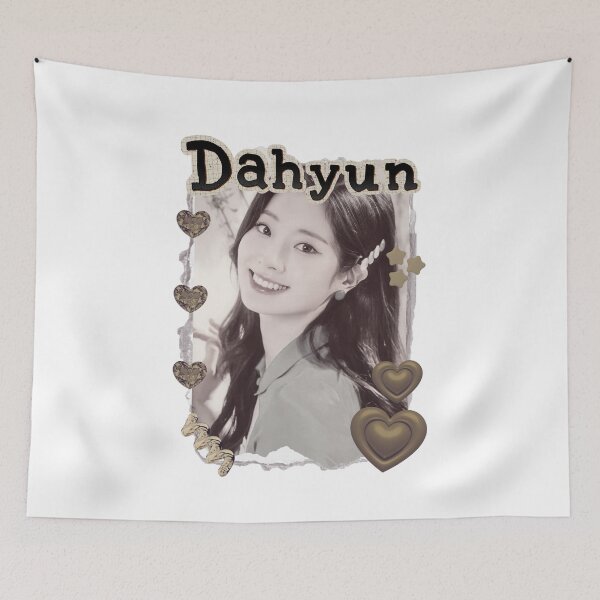 Item preview, TWICE Dahyun Kpop Girl Group Golden Collage Design K-music south korean Scrapbook Collage Cozy Y2K Vintage Design designed and sold by HELL0WBELLO.