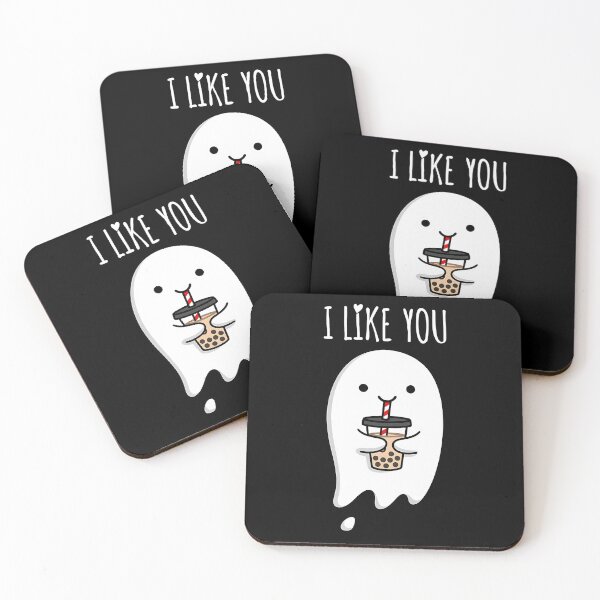 Item preview, Cute Ghost – Kawaii Boba Love Romantic Design designed and sold by Taans-Creation.