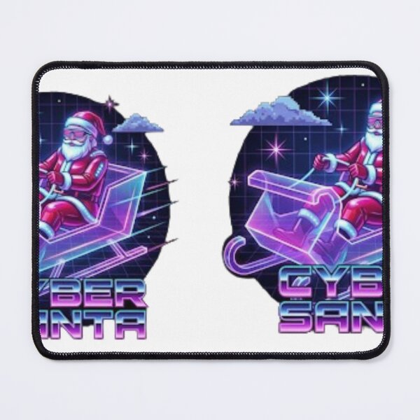 Item preview, Cyber Santa Synthwave Sleigh | Retro 80s Christmas designed and sold by Rosuma Designs.