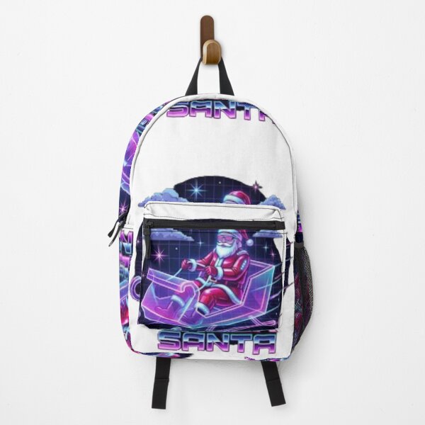 Item preview, Cyber Santa Synthwave Sleigh | Retro 80s Christmas designed and sold by Rosuma Designs.