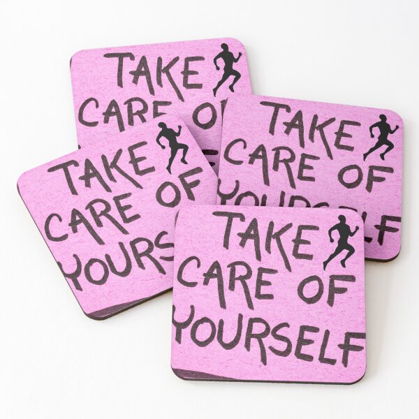 Item preview, Take Care of Yourself – Motivational Sticky Note Art designed and sold by GoldenSparkleShop.