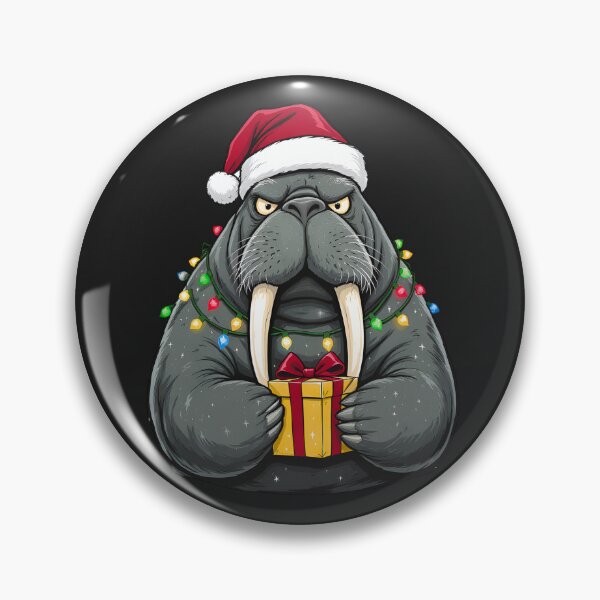 Item preview, Funny Christmas Walrus | Holiday Tusks & Gift designed and sold by ColorSplash123.