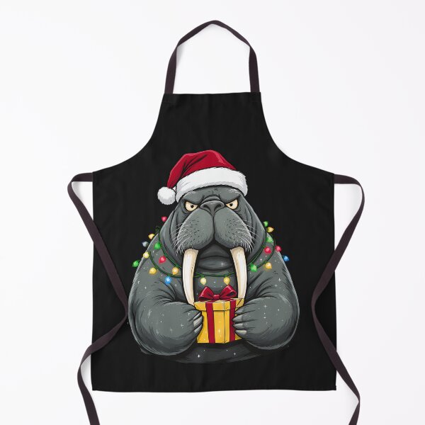 Item preview, Funny Christmas Walrus | Holiday Tusks & Gift designed and sold by ColorSplash123.