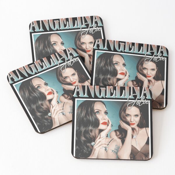 Item preview, angelina actor jolie Glamorous Dual Portrait With Classic Retro Makeup and Soft Shadows designed and sold by Claytonhuffos.