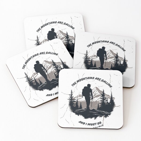 Item preview, The mountains are calling and I must go. Hiking Mountain Quote designed and sold by TeeArtWorld.