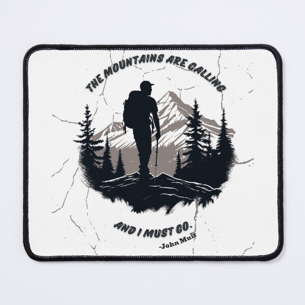 Item preview, The mountains are calling and I must go. Hiking Mountain Quote designed and sold by TeeArtWorld.