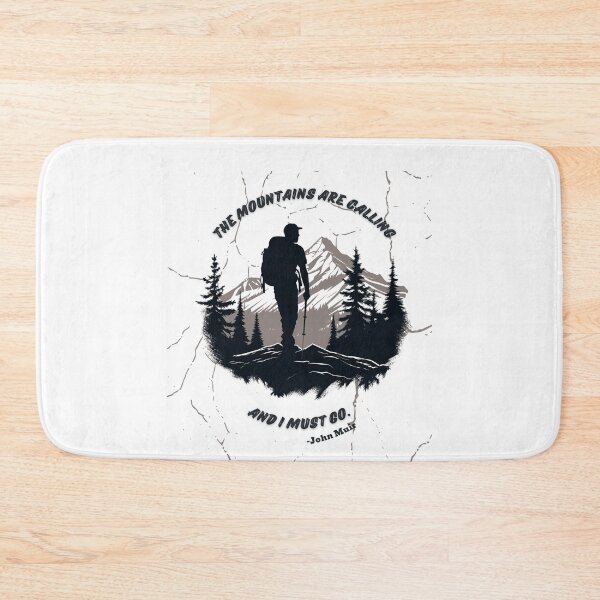 Item preview, The mountains are calling and I must go. Hiking Mountain Quote designed and sold by TeeArtWorld.