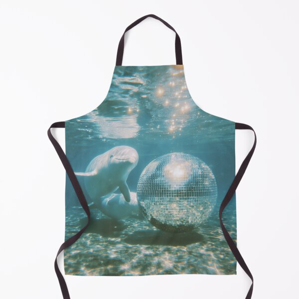 Item preview, Beluga Disco | Surreal Underwater Art Print designed and sold by Pulau Kreasi.