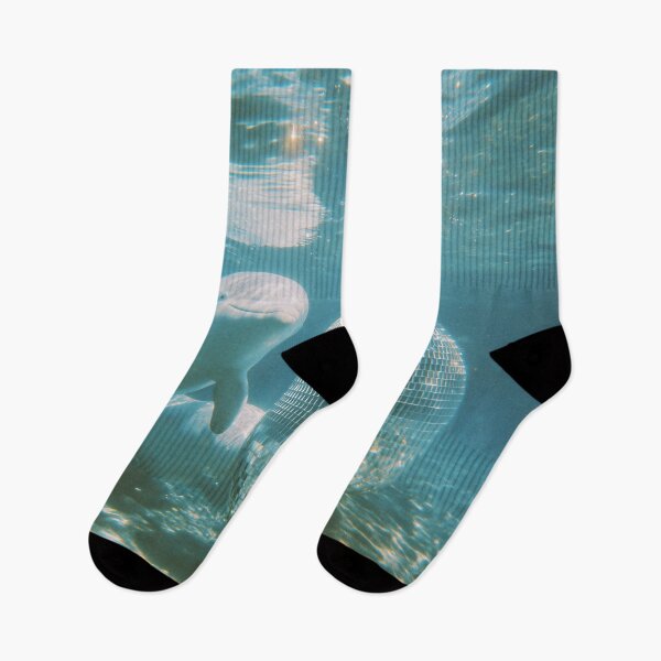 Item preview, Beluga Disco | Surreal Underwater Art Print designed and sold by Pulau Kreasi.