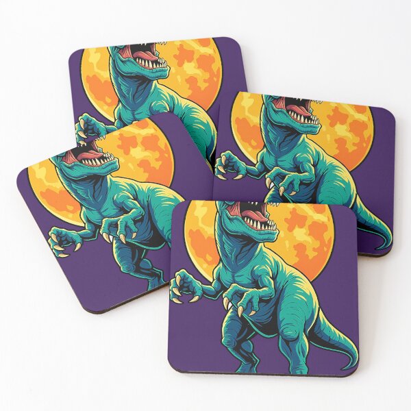Item preview, T. rex in front of the moon Tyrannosaurus Rex designed and sold by Ayiyi Shop.