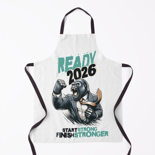 Item preview, Ready 2026 – Start Strong Finish Stronger | Motivational Gorilla Power Design designed and sold by TheOrthoDoctor.