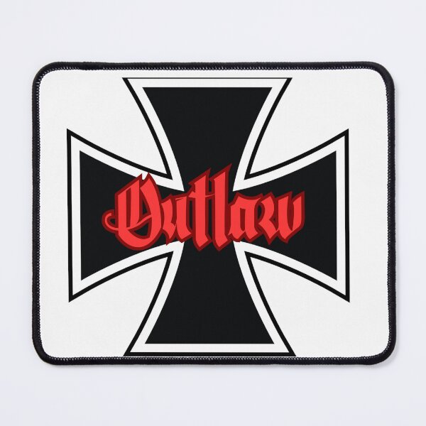 Item preview, Outlaw Iron Cross 1% Rocker Logo West Coast Chopper Style designed and sold by Bearded-Viking.