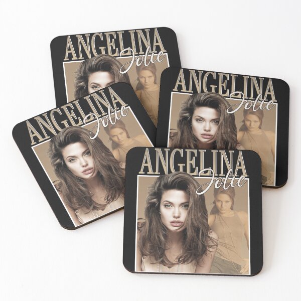 Item preview, Angelina music Jolie Soft Brown-Tone Studio Portrait With Gentle Hair Flow and Neutral Background designed and sold by Patricianighton.