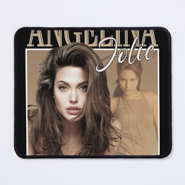 Item preview, Angelina music Jolie Soft Brown-Tone Studio Portrait With Gentle Hair Flow and Neutral Background designed and sold by Patricianighton.