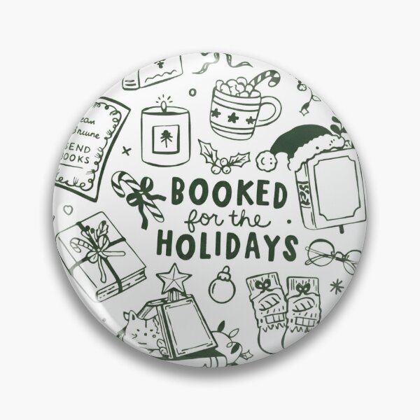 Item preview, Bookish Christmas, Pink Christmas Gift For Reader, Booked For The Holidays, Book Lover Gifts, Bookworm, Reader  designed and sold by DesignDenDo ⭐⭐⭐⭐⭐.
