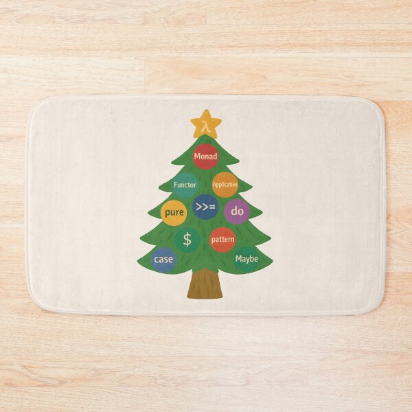 Item preview, Haskell Christmas Tree Ornaments – Functional Programming Holiday Coding Art designed and sold by Nerd Romance Café.