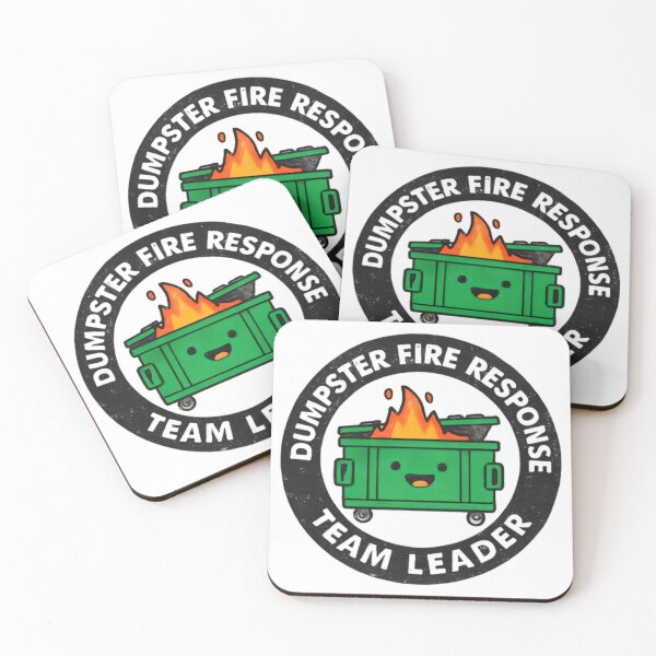 Item preview, Dumpster Fire Response Team Leader Certified Chaos Wrangler designed and sold by SkeletonsDanger.