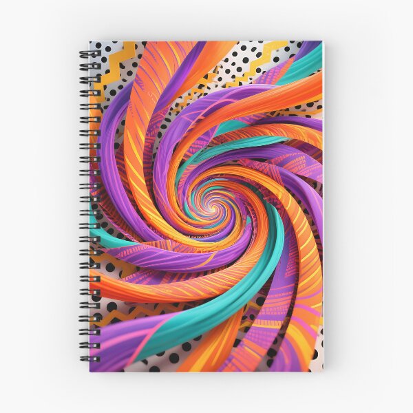 Artikelvorschau, Vibrant Retro Swirl Abstract Art entworfen und verkauft von Aurea Geometry.