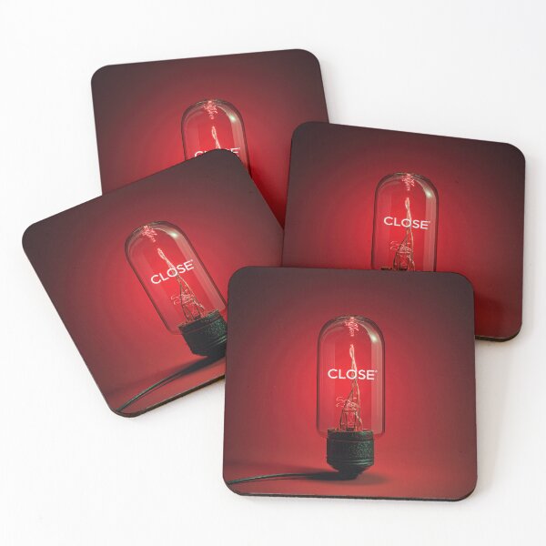 Item preview, Neon “CLOSE” Sign Inside Light Bulb – Modern Red Glow Aesthetic designed and sold by Grafititee.