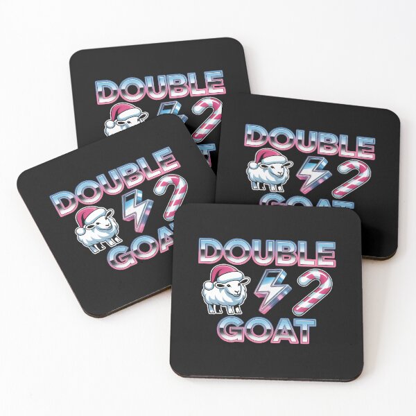 Item preview, Double Goat Festive Sheep Lightning Candy Neon Design designed and sold by SplashTastic.