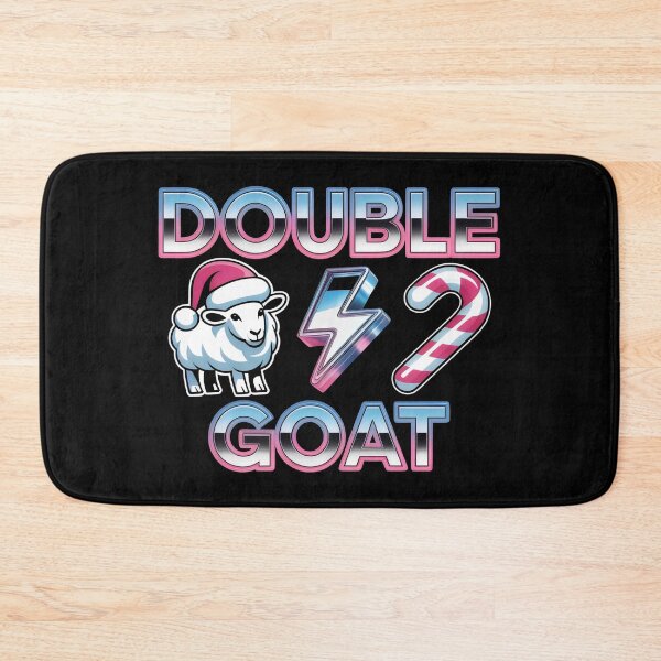 Item preview, Double Goat Festive Sheep Lightning Candy Neon Design designed and sold by SplashTastic.