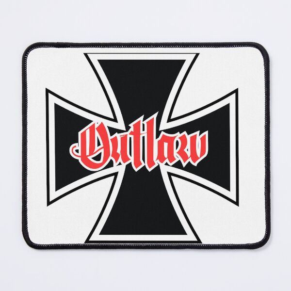 Item preview, Outlaw Iron Cross 1% Rocker Logo West Coast Chopper Style designed and sold by Bearded-Viking.