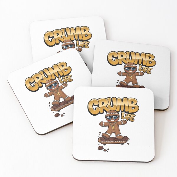 Item preview, Crumb Life Gingerbread – Skateboard Cookie with Holiday Swagger designed and sold by MiszungART.