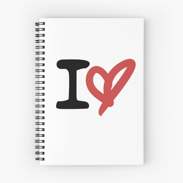 Item preview, I Love... (black font) designed and sold by Pencil on Paper CA.