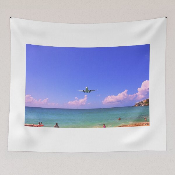 Item preview, Airplane Landing at Maho Beach St. Martin designed and sold by LisaWootenPhoto.
