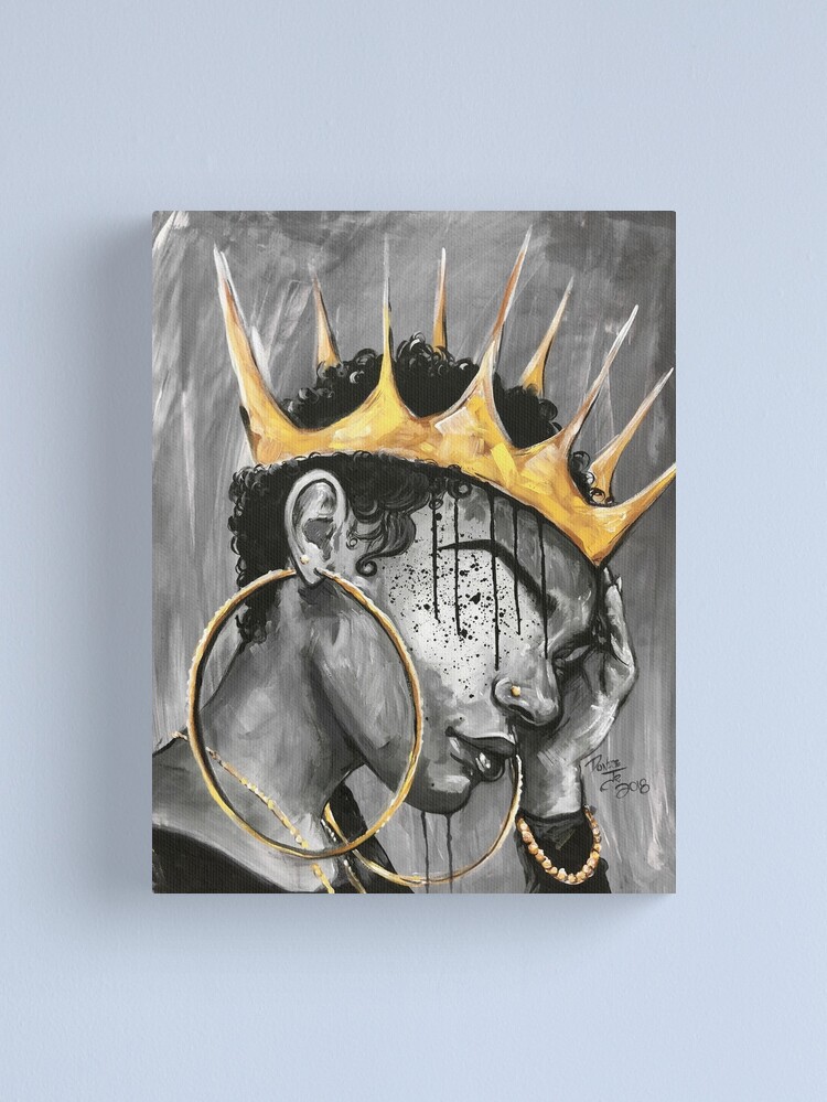 Alternate view of NATURALLY QUEEN X Canvas Print