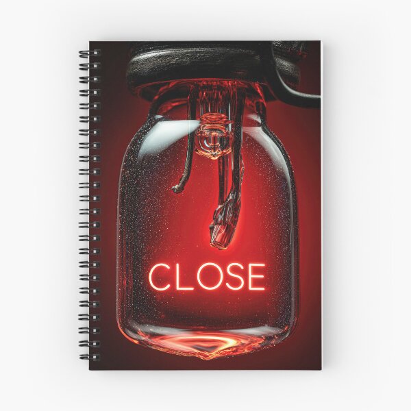 Item preview, Neon “CLOSE” Sign Inside Light Bulb – Modern Red Glow Aesthetic designed and sold by Grafititee.