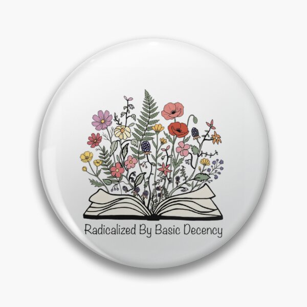 Item preview, Radicalized By Basic Decency Compassion Is A Strength Flowers Book designed and sold by SkeletonsDanger.
