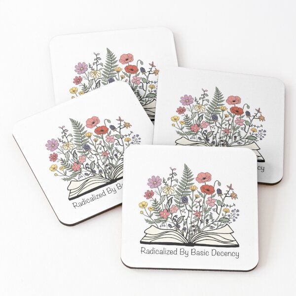 Item preview, Radicalized By Basic Decency Compassion Is A Strength Flowers Book designed and sold by SkeletonsDanger.