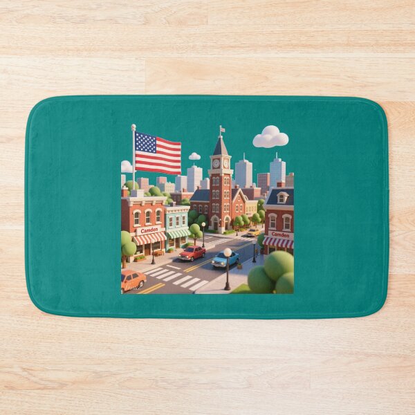 Item preview, Camden USA – 3D Cute Realistic City Scene ,  designed and sold by PaintMeWorld.