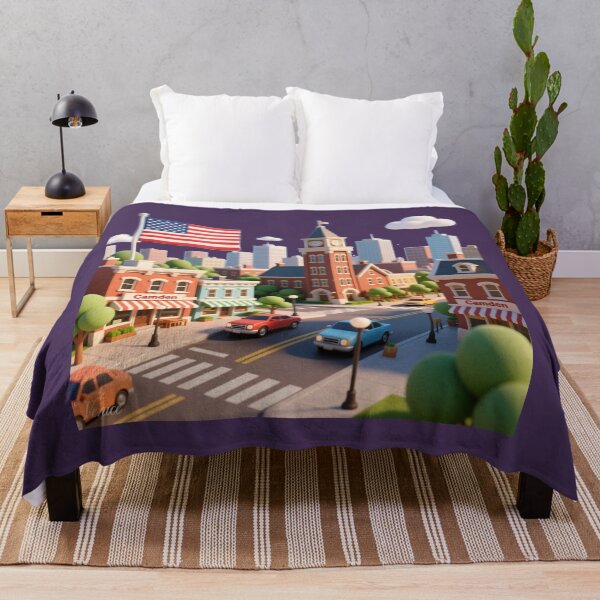 Item preview, Camden USA – 3D Cute Realistic City Scene , designed and sold by PaintMeWorld.