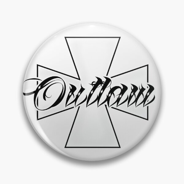 Item preview, Outlaw Iron Cross 1% Rocker Logo West Coast Chopper Style designed and sold by Bearded-Viking.