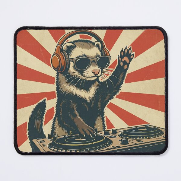 Item preview, Cool Ferret DJ: Vintage Sunburst Music Lover designed and sold by CHC.