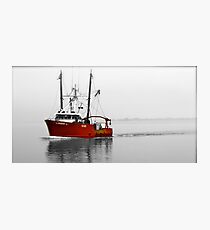 Red Boat Photographic Print