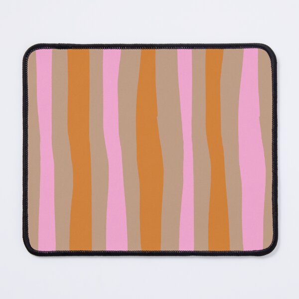 Aperçu de l'œuvre Rayures organiques rose orange créée et vendue par LittleFishStud.