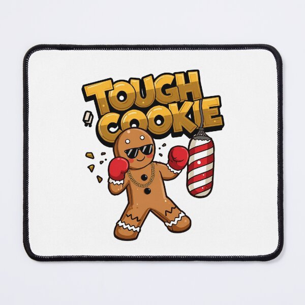Item preview, Tough Cookie – Boxing Gingerbread Champion Christmas Design designed and sold by MiszungART.
