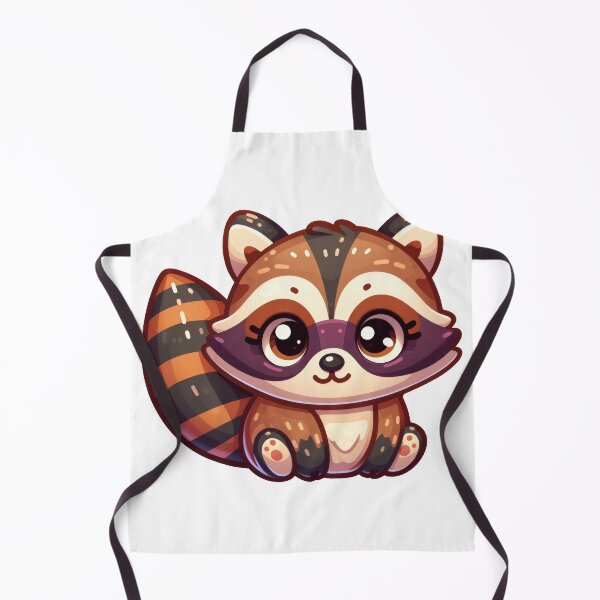 Item preview, Cute Raccoon Sticker – Kawaii Forest Animal Art designed and sold by LunaPixelStudio.